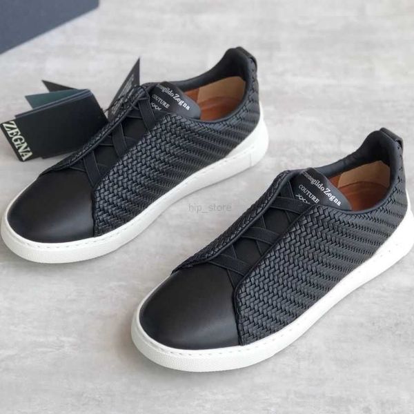 

new woven mens shoes mens high-end hooded sports casual board shoeshandsome, Black