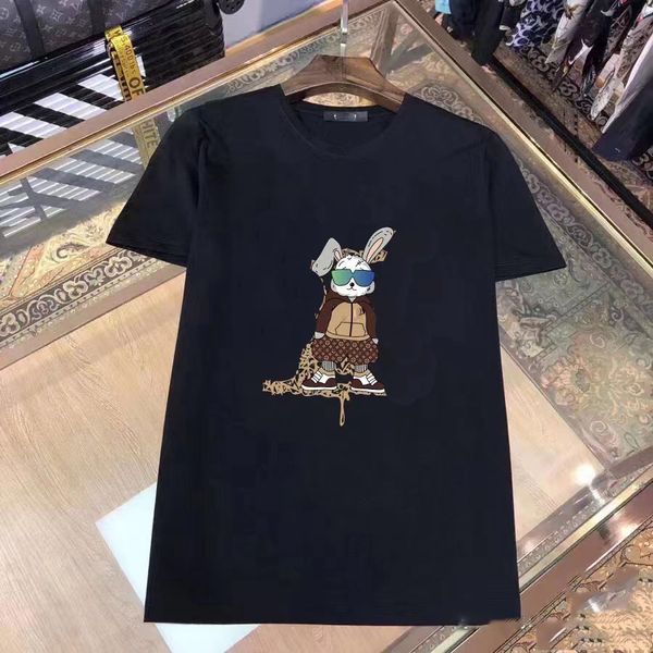 

designer t shirt summer short sleeve waves tee men women lovers luxury t-shirts fashion senior pure cotton top, White;black