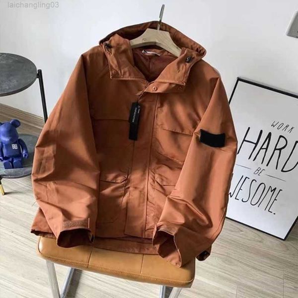 

women's outerwear designer badges zipper shirt jacket loose style spring autumn mens oxford breathable portable high street stoisland c, Black;brown