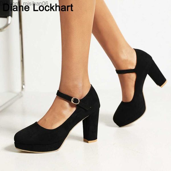 

dress shoes 33-44 classic women's platform pump grey round toe suede wedding party shoes dress high heels new talon women's z23071, Black