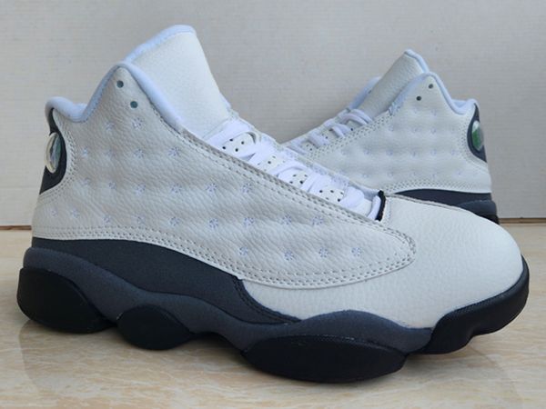 

13 13s biue grey flint mens basketball shoes wolf grey men outdoor sports sneakers