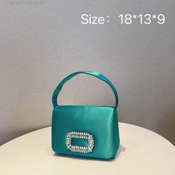 

baobao women's 2023 new korean net red rhinestone chain nylon single shoulder underarm bag portable crossbody bag small square bag