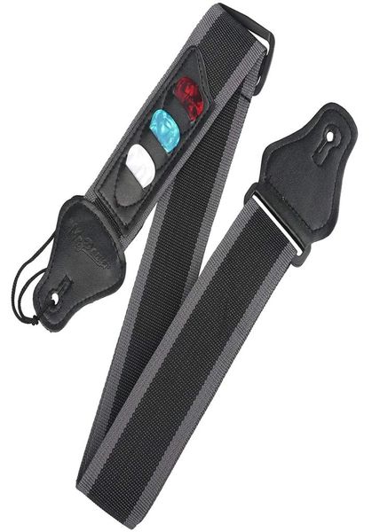 

guitar strap with 3 pick holders for electricacoustic guitar8714982