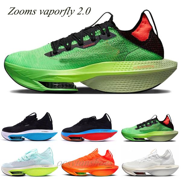 

new alpha fly next% 2 running shoes zooms vaporfly 2.0 ekiden scream green mint foam total orange outdoor joggers marathon sneakers trainers