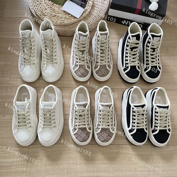 

designer tennis 1977 sneakers screener casual shoes men shoes vintage run trainer interlocking low cup canvas shoe print stripe fashion embr, Black