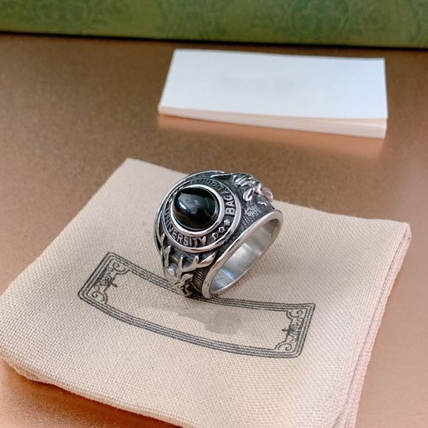 

luxury classic ggsity charm ring designer fashion jewelry band rings, Silver