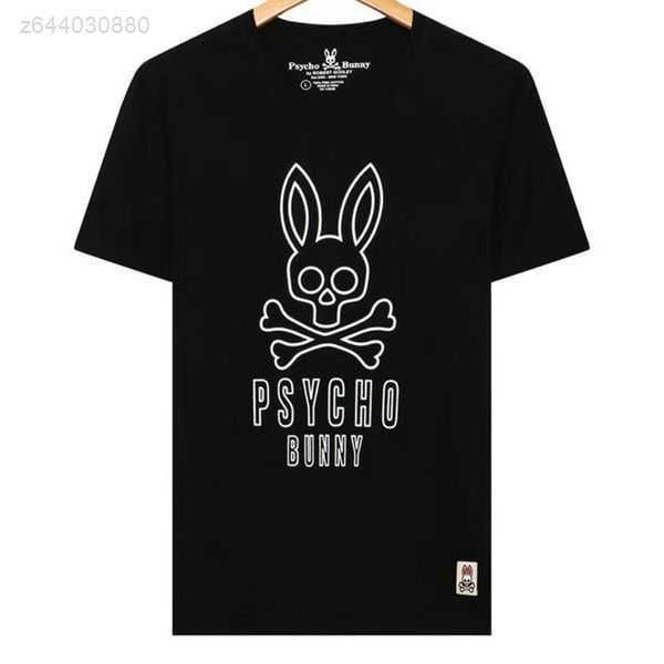 

men's mens designer casual t shirt fashion polos summer slim psycho bunny print 100% cotton short sleeve crewneck tee m-xx 2 jb5q 1 lw0, White;black