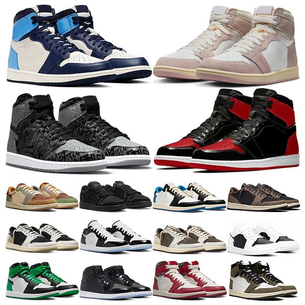 

designer 1s basketball shoes og1 mens womens outdoor sneakers black phantom fragment low true blue space jam ts reverse mocha white black sp