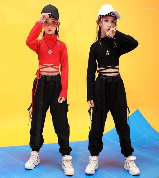 

clothing sets 10 12 14 16 year old girls boutique performance clothes spring autumn girl jazz dance hiphop two piece suit19421330, White