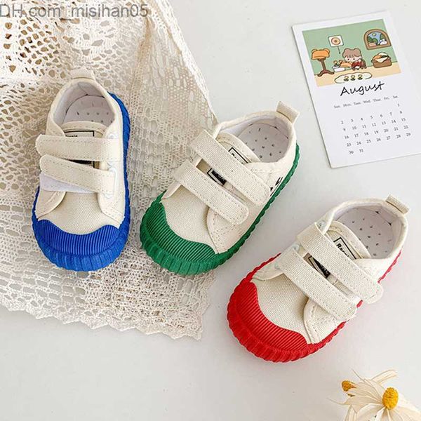 

athletic outdoor girls' children's shoes 2022 autumn new baby canvas shoes girls' casual soft sole non slip boys' presch, Black