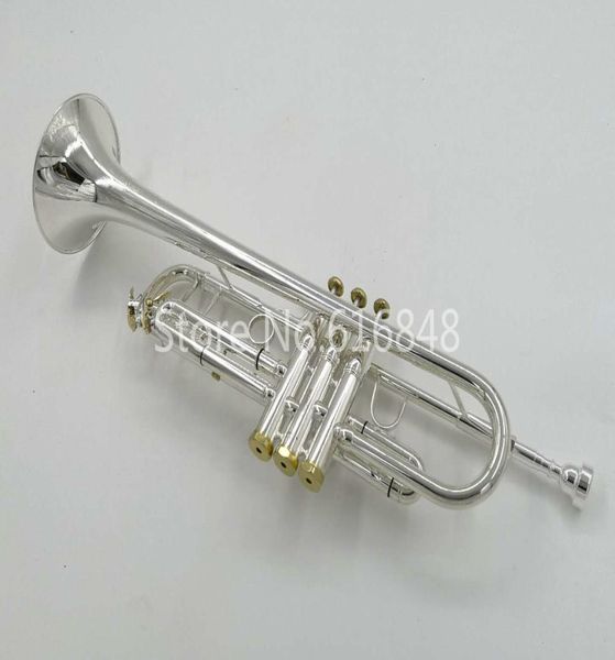 

bach tr700gs bb trumpet brass silver plated professional musical instruments with case brand trumpet9730922