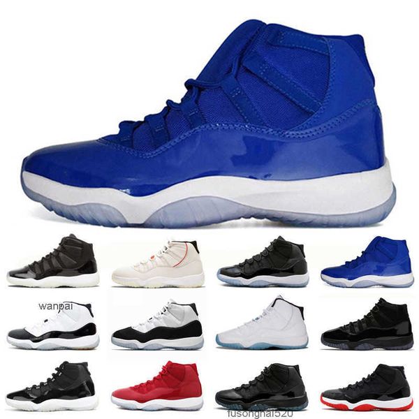 

2022 new men 11 basketball shoes 11s 25th anniversary gamma blue bred high concord 23 45 platinum tint space jam gym red nav jorda jordens s, Black