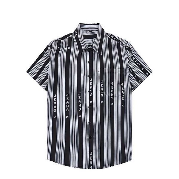 

2022 fashion summer designer men casual shirts short sleeve hawaiian beach loose tmqh 7qcs, White;black