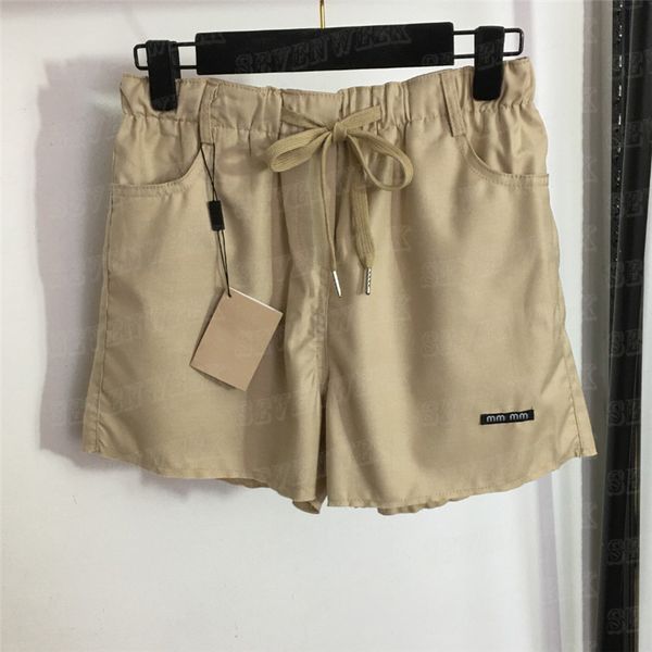 

drawstring shorts pants for women designer letters short pants elastic waist summer casual pant, White;black