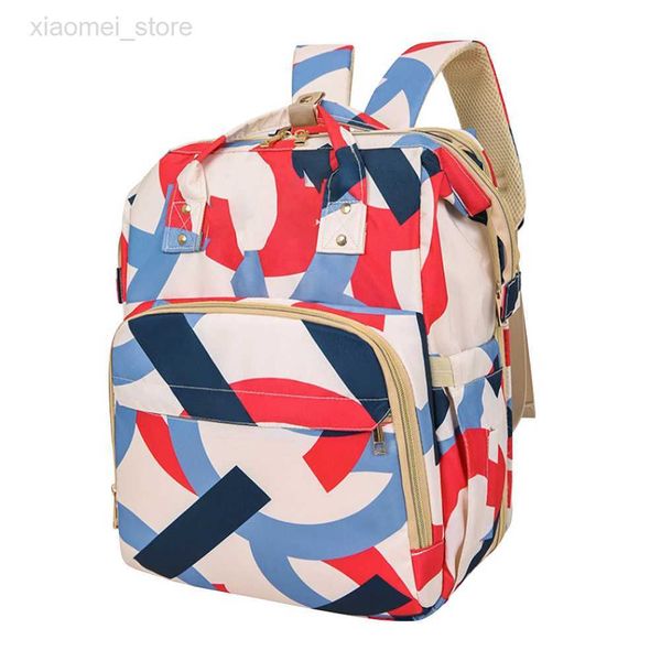 

diaper bags bottle insulation travel multifunctional backpack diaper bag foldable baby bed breathable large capacity support rod waterproof