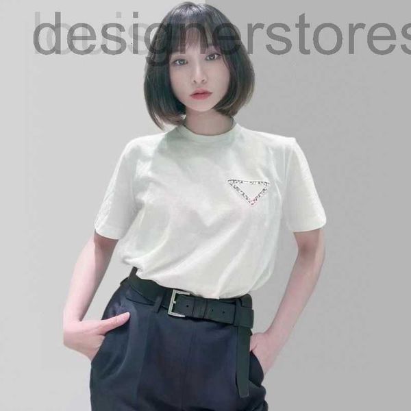 

women's t-shirt designer designer 23 early spring new cutout carved short sleeve t-shirt stylish versatile underlay shirt half t 57wr 5, White