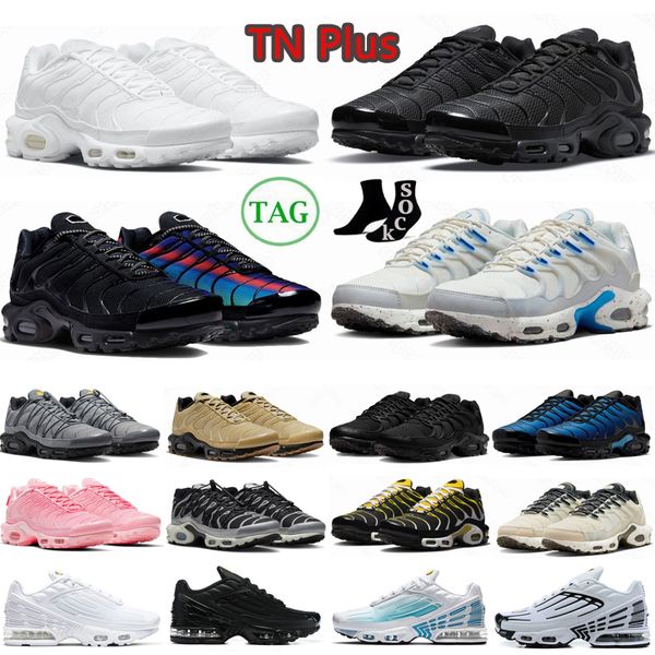 

tn plus 3 running shoes mens women terrascape sneakers trainers triple white black atlanta laser blue volt glow outdoor sports tn oreo women