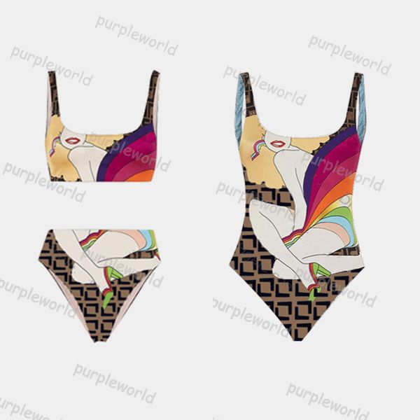 

bikini set one piece swimsuit fashion bathing suit cartoon print design women tiangle two piece bikini set, White;black