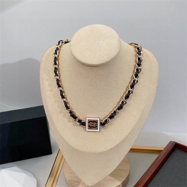 

designer gold c-letter ccity pendant necklaces crysatal rhinestone choker brand chain necklaces for women man wedding party jewelry couple g, Silver