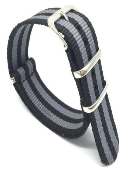 

20mm new watch bands ocean skyfall james bond daniel craig skyfall spectre mens aqua terra original ribbon nato fabric strap clasp4262355, Black;brown