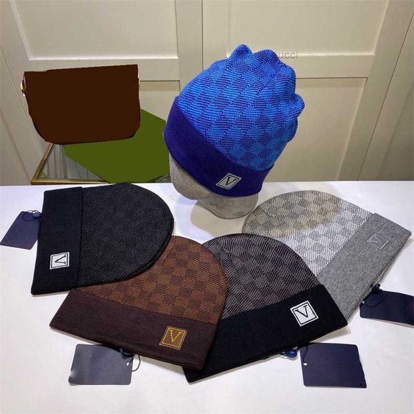 

designer for man woman classic designers autumn winter style beanie hats men and women fashion universal knitted cap autumn wool outdoor war, Blue;gray
