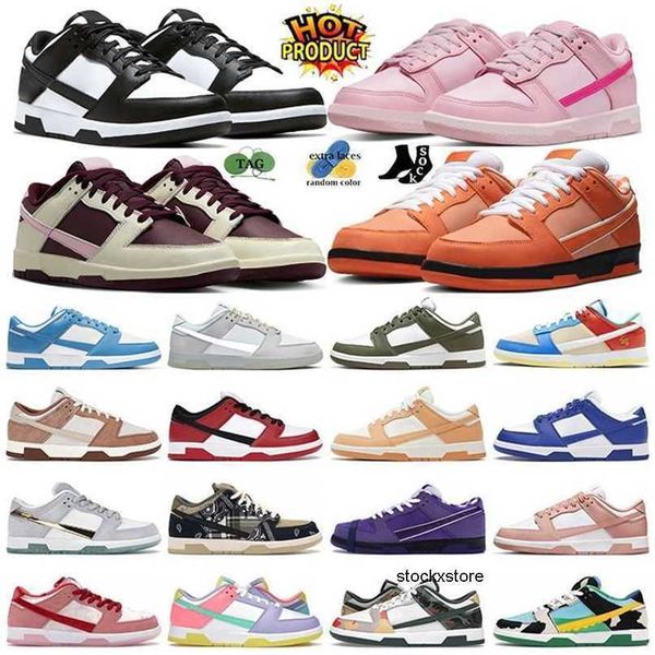 

panda casual shoes for men women triple pink medium olive orange lobster valentines day unc grey fog rose whisper blueberry medium curry gai, Black