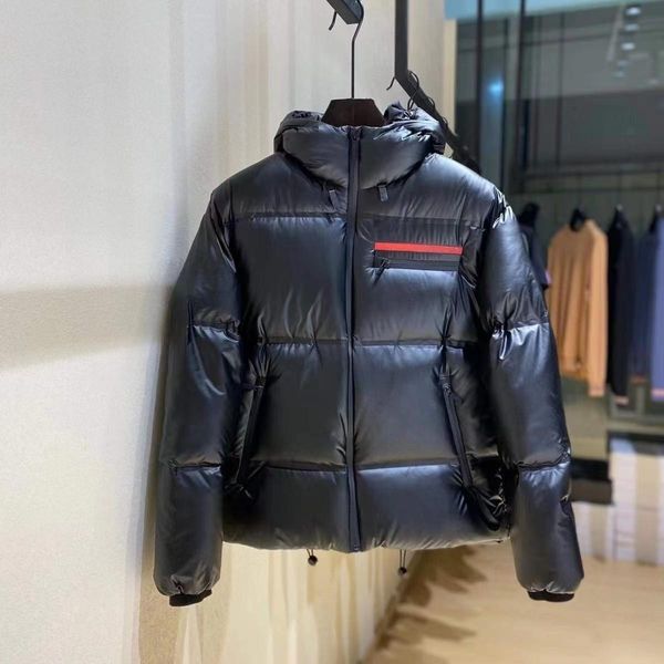 

designer winter puffer jackets down coat famous windbreaker couples luxury parka outdoor warm outfit outwear, Black