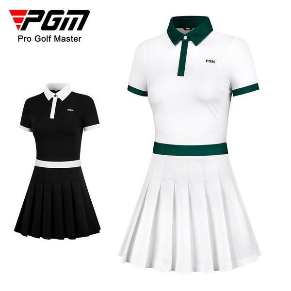 

two piece dress pgm golf women dress slim fit sports girls pleated skirts antilighting shorts summer spring autumn sxl qz078 230705, White