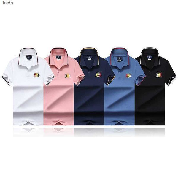 

psycho bunny designer polo shirt psychological rabbit letter neck t-shirt casual men's skull fashion skeleton rabbitkabl, White;black
