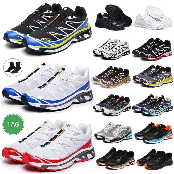 

xt6 advanced running shoes salmon mens white blue black mesh wings 2 white blue red yellow green men women xt 6 trainers outdoor sports snea