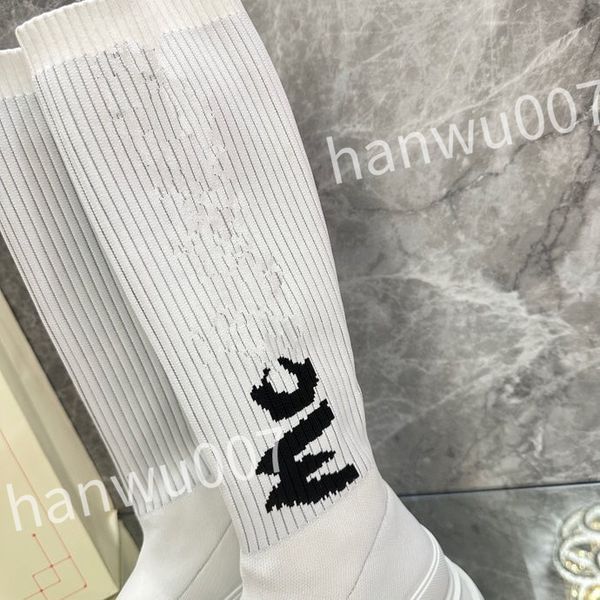 

new fashion casual shoe boot men women design winter warm leather thick soled sock boots sports runners sneakers xsd221120, Black