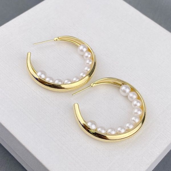 

designer earrings fashion luxury jewelry stud, Golden;silver