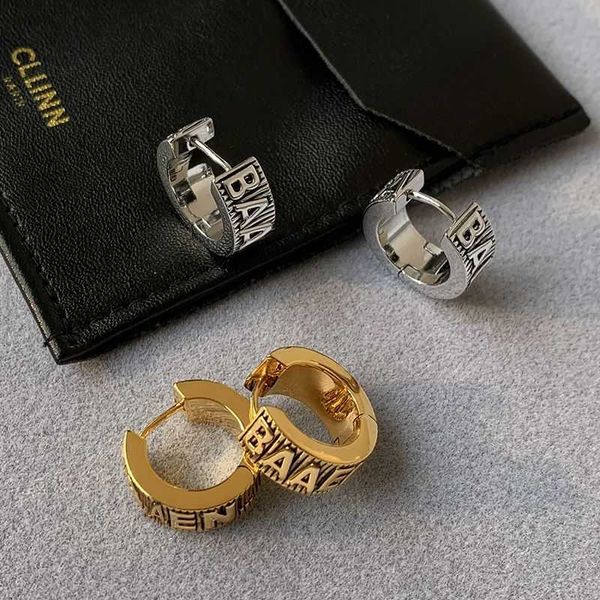 

jewelry bb earrings letter gold with french style temperament metal for women's cool style small group high grade, Golden