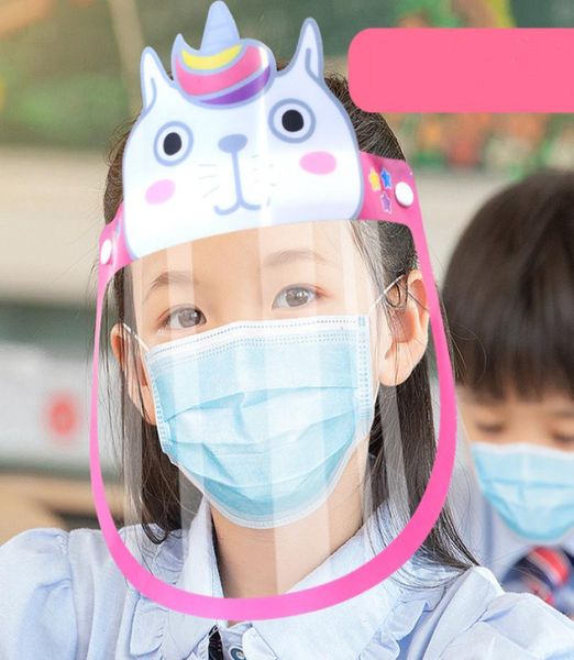 

fashion children mask new boys girls cartoon droplet mask kids anti flying saliva dustproof transparent hats lorna glasses a33568831125, Yellow