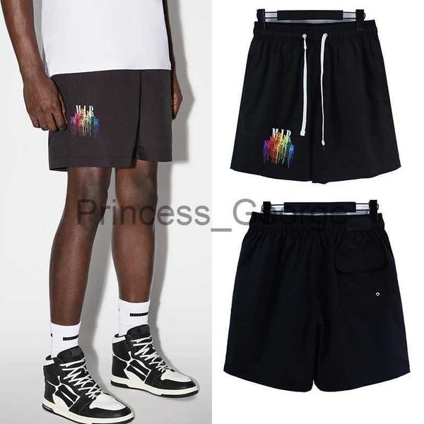 

men's shorts mens shorts eric emanuel shorts 23ss tracksuit relaxed regular knee length letter men casual black white short pants size, White;black