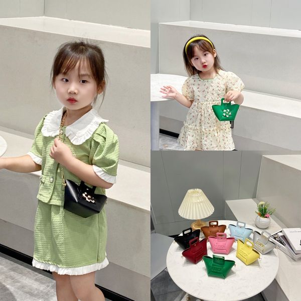 

children flower handbags fashion cute temperament little princess mini kids one shoulder accessories bags girls crossbody p bag f1732, Black