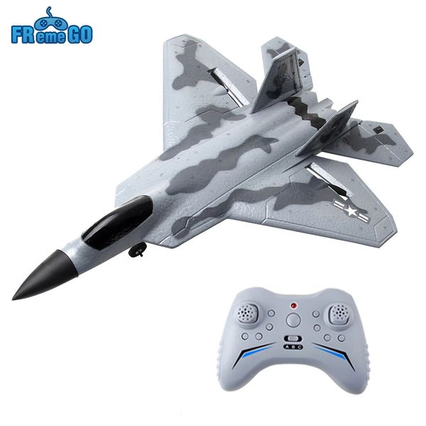 

FX922 RC Aircraft 2.4G 2CH/4CH Radio-controlled Aircraft F-22 Raptor EPP Foam Glider Plane Toys, 2ch 1 battery