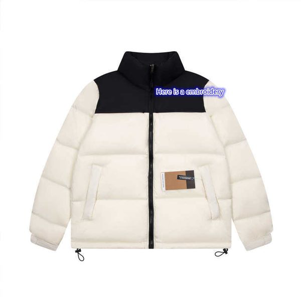 

men's jacket face 1996 winter warm down jacket for men and women in the wind-proof casual fashion trench coat thickened fur collar coat, Black;brown