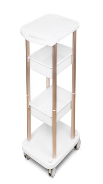 

stand trolley salon trolley cart assembled abs aluminum 2 shelf rolling cart salon ultrasonic ultrasound body face display6446089