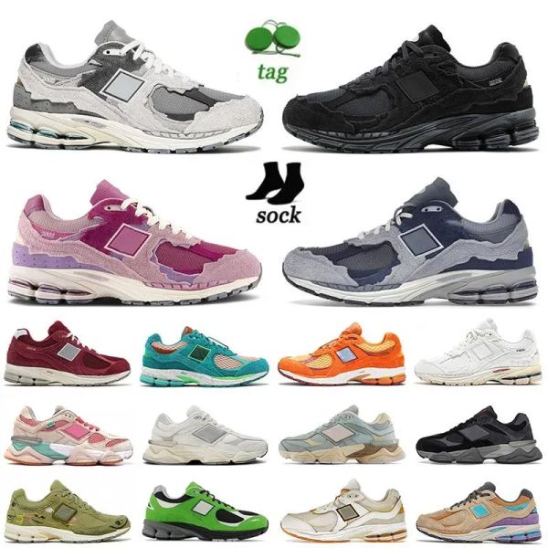 

women mens 9060 2002r athletic luxury casual shoes triple s black white protection pack pink rain cloud phantom sea salt sail designer bowli