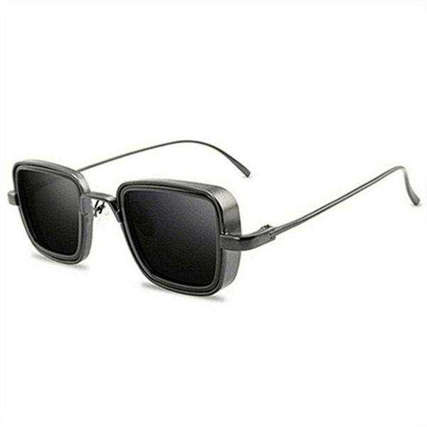 

new vintage metal steampunk sunglasses men women square sun glasses for men women stylish retro brand shades male female uv400 a238, White;black