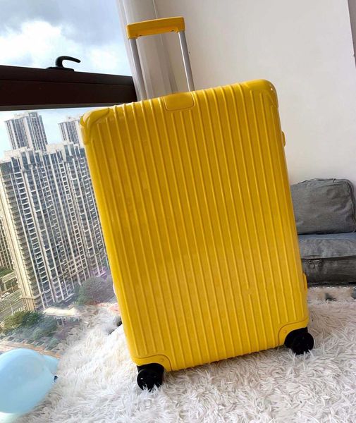 

10 colors suitcases carryluggage luxury fashion with wheels front opening rolling password travel suitcase bag boxes 230716