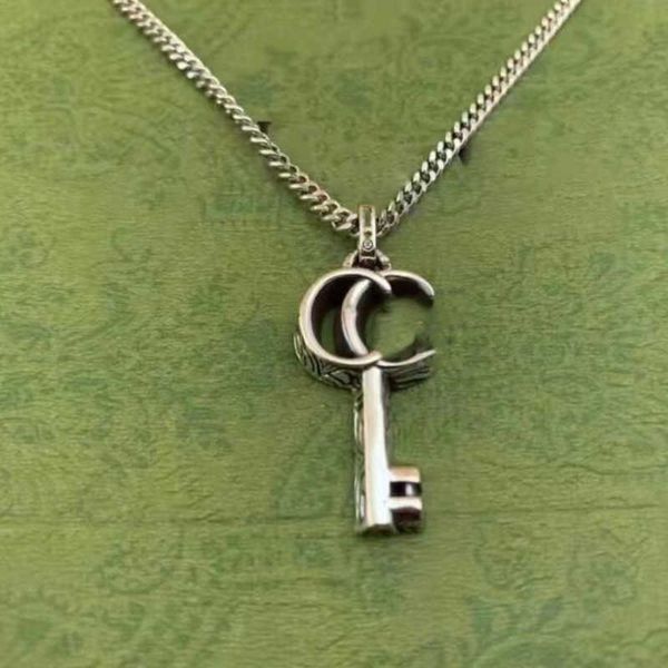 

pendant necklaces classic women 18k gold plated pendants necklaces brand designer choker g letter necklace chain condition design jewelry fa, Silver