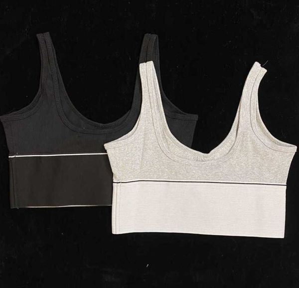 

summer crop wang short women sleeveless tank solid black gray vest fashion ladies clothing leisure thin and dry quickly casual style, White