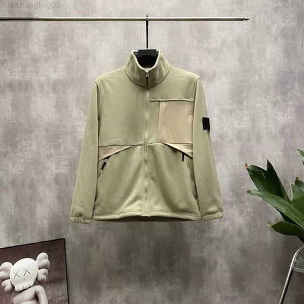 

women's outerwear designer badges zipper shirt jacket loose style spring autumn mens oxford breathable portable high street stoisland c, Black;brown