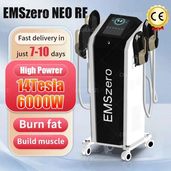 

dls-emslim ems muscle rf equipment stimulation machine body slimming sculpt massage salon device nova neo 14tesla 6000w hi-emt