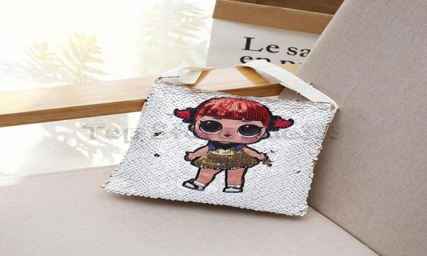 

lol shoulder bags cartoon sequins teenagers anime kids student school bag travel bling rucksack bags for kid and adult7055137