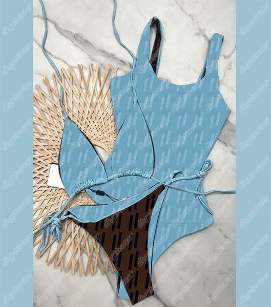 

summer reversible backless swimsuits double sides wear beachwears textile women lace up strap swimwears solid color bikini set8926436