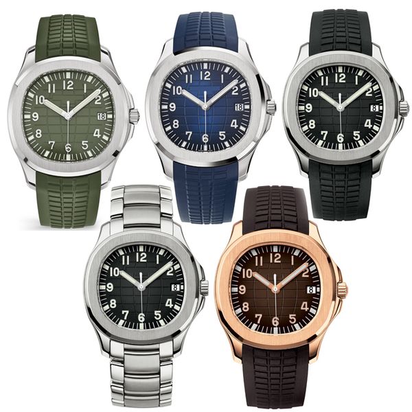 

luxury mens watch elegant movement automatic movement 42.2mm rubber strap waterproof luminous dhgate wristwatches montre de luxe grenade des, Slivery;brown