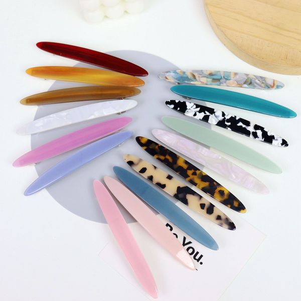

wholesale willow leaves shape hair pins 11.5cm length vintage hair clips pony tail hair holders spring hair clamp, Black;brown